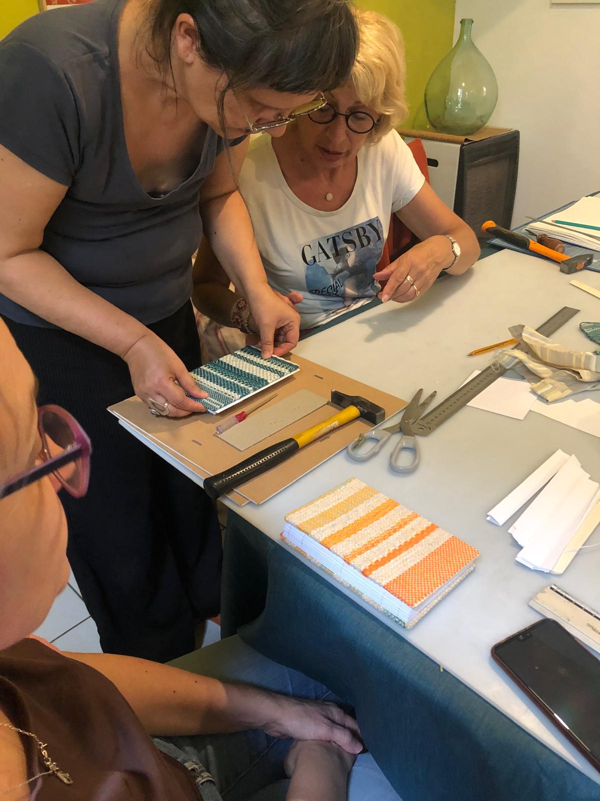 atelier tissage reliure copte 4